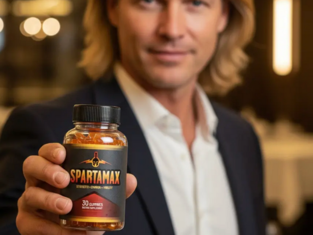 Person holding Spartamax bottle